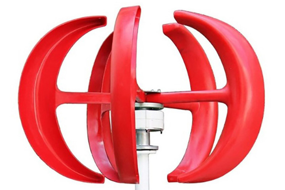 turbina eólica de baixa velocidade vermelha da turbina eólica 12V 24V da lanterna 100W