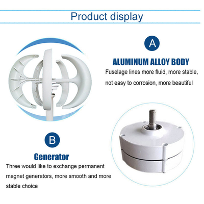 O telhado do ODM do OEM montou o moinho de vento vertical vertical da turbina eólica 200W 12V da linha central para o uso do agregado familiar