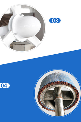 turbina eólica horizontal 3Ph do eixo de 96V 220V fora do gerador de vento da grade